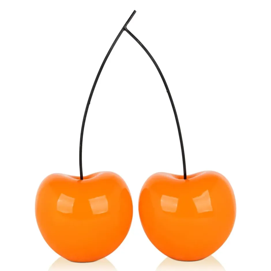 Statues & Sculptures Table Top|Floor Standing^Cherry Fusion 55cm Orange Resin Indoor Sculpture