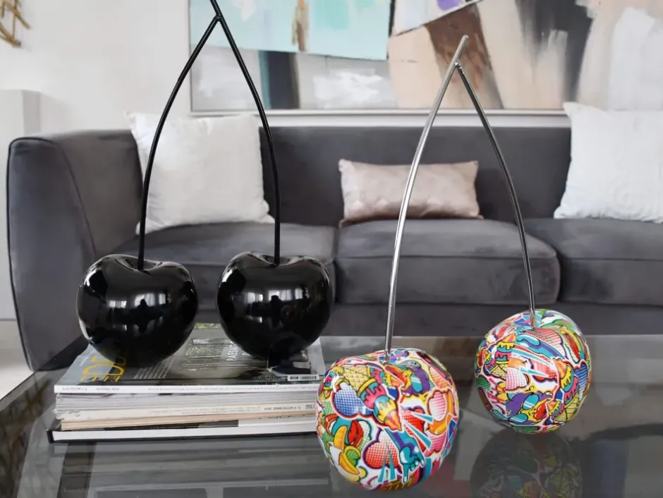 Statues & Sculptures Table Top|Graffiti^Cherry Fusion 43cm Street Art Resin Indoor Sculpture