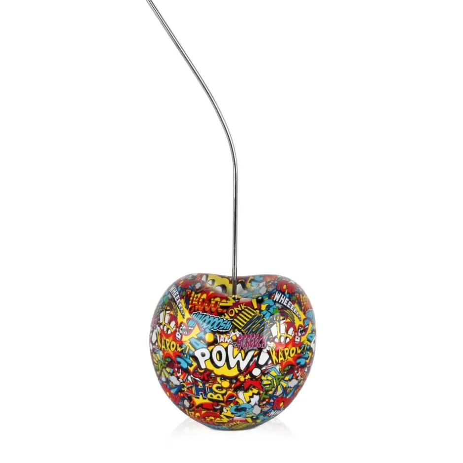 Statues & Sculptures Table Top|Contemporary^Cherry Pop 54cm Comic Art Resin Indoor Sculpture