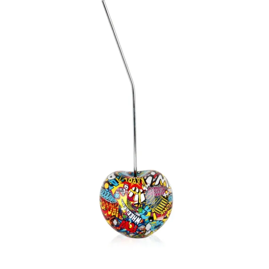 Statues & Sculptures Table Top|Contemporary^Cherry Pop 44cm Comic Art Resin Indoor Sculpture
