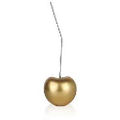 Statues & Sculptures Table Top|Contemporary^Cherry Pop 44cm Gold Resin Indoor Sculpture