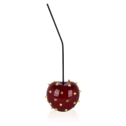 Statues & Sculptures Table Top|Contemporary^Cherry Pop 44cm Red Stud Resin Indoor Sculpture