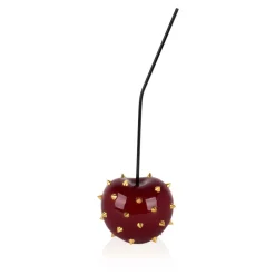 Statues & Sculptures Table Top|Contemporary^Cherry Pop 44cm Red Stud Resin Indoor Sculpture