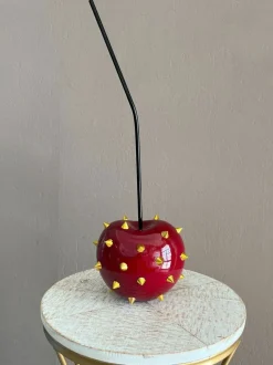 Statues & Sculptures Table Top|Contemporary^Cherry Pop 44cm Red Stud Resin Indoor Sculpture