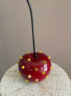 Statues & Sculptures Table Top|Contemporary^Cherry Pop 44cm Red Stud Resin Indoor Sculpture
