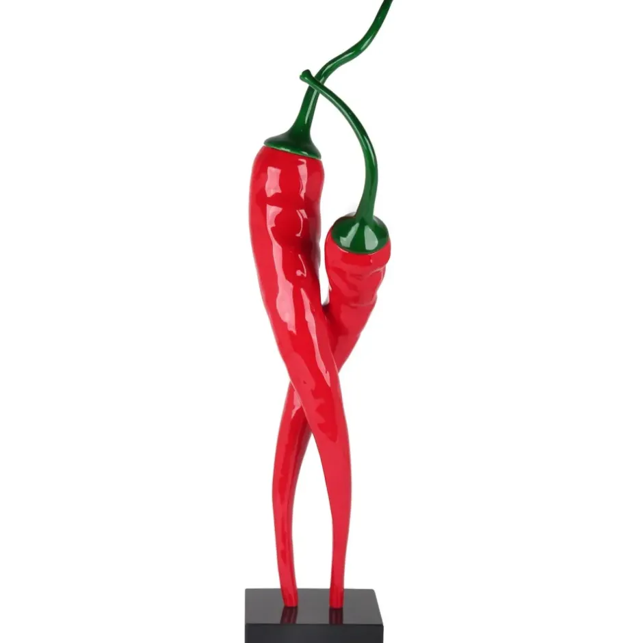 Statues & Sculptures Floor Standing|Contemporary^Chilli Fusion 88cm Red Resin Indoor Sculpture