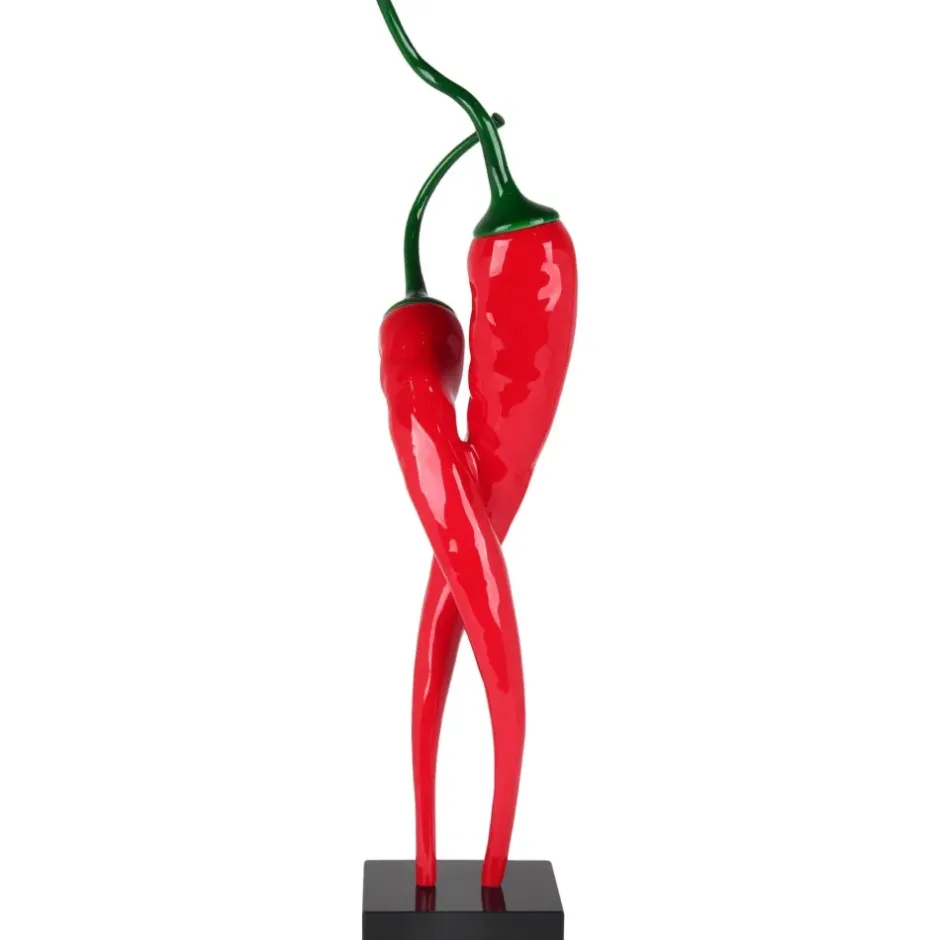 Statues & Sculptures Floor Standing|Contemporary^Chilli Fusion 88cm Red Resin Indoor Sculpture