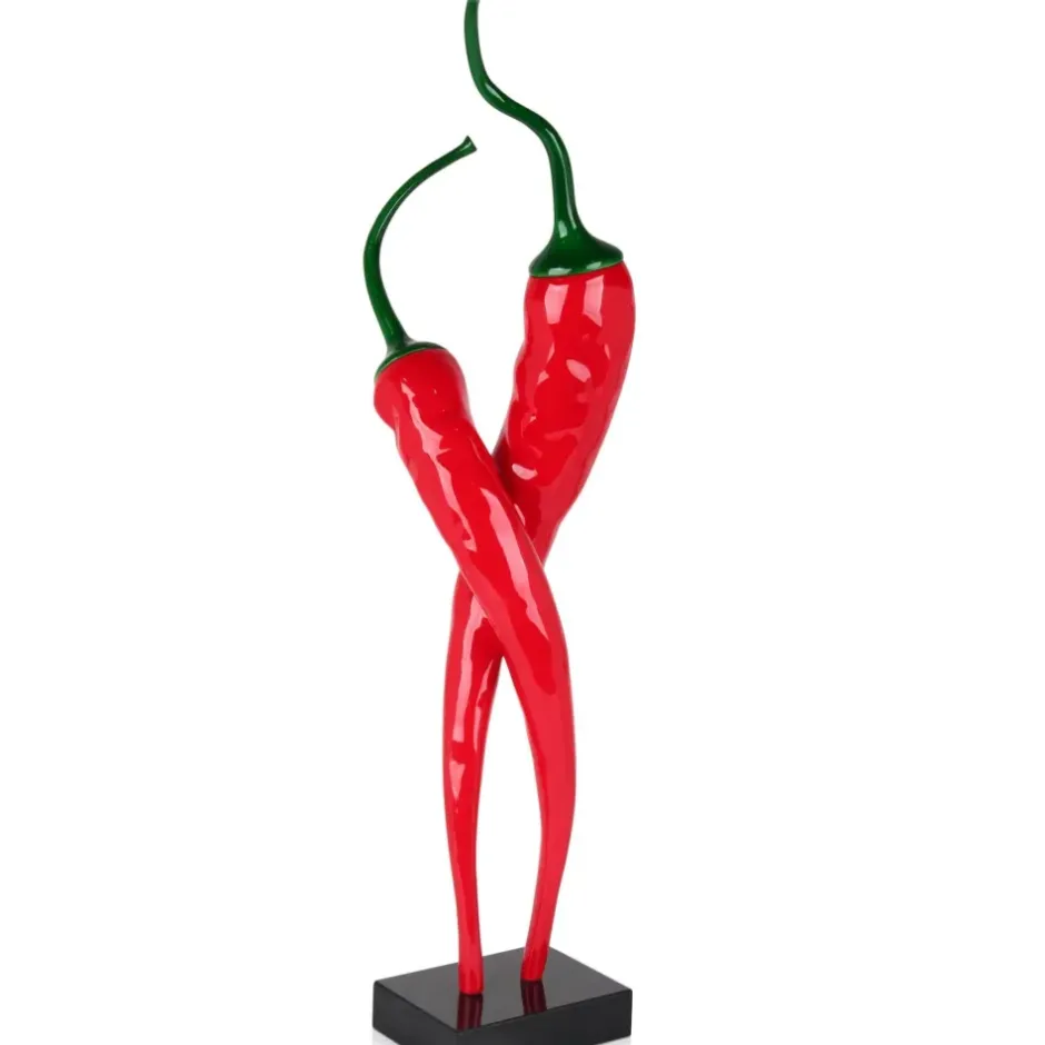Statues & Sculptures Floor Standing|Contemporary^Chilli Fusion 88cm Red Resin Indoor Sculpture