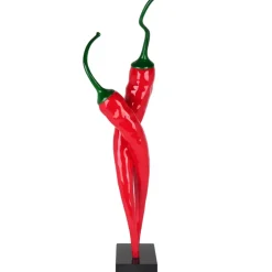 Statues & Sculptures Floor Standing|Contemporary^Chilli Fusion 88cm Red Resin Indoor Sculpture