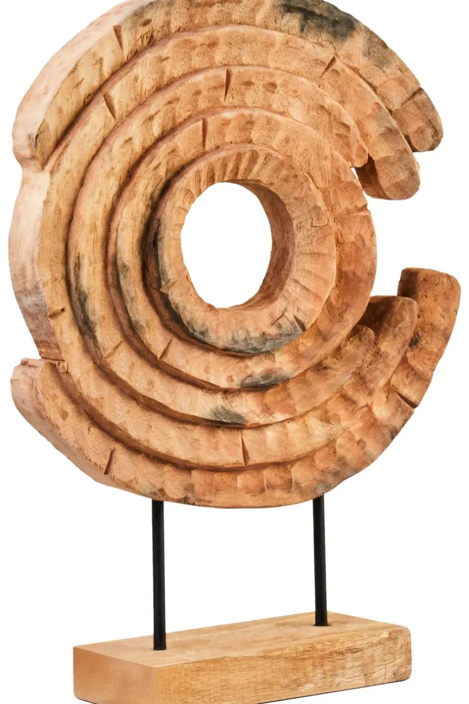 Statues & Sculptures Table Top|Abstract^Circular Dance 48cm Wood Indoor Sculpture