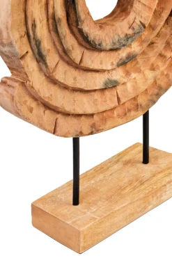 Statues & Sculptures Table Top|Abstract^Circular Dance 48cm Wood Indoor Sculpture