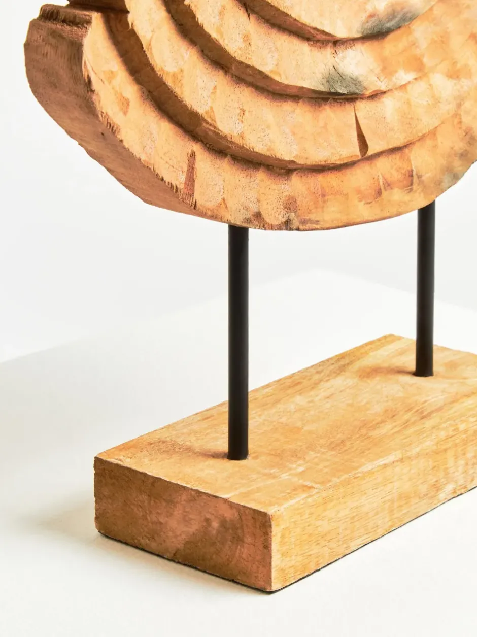 Statues & Sculptures Table Top|Abstract^Circular Dance 48cm Wood Indoor Sculpture