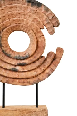 Statues & Sculptures Table Top|Abstract^Circular Dance 48cm Wood Indoor Sculpture