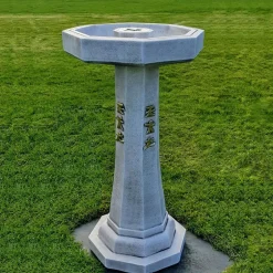 Statues & Sculptures Bird Baths^Classic Japanese Design Stone Garden Bird Bath