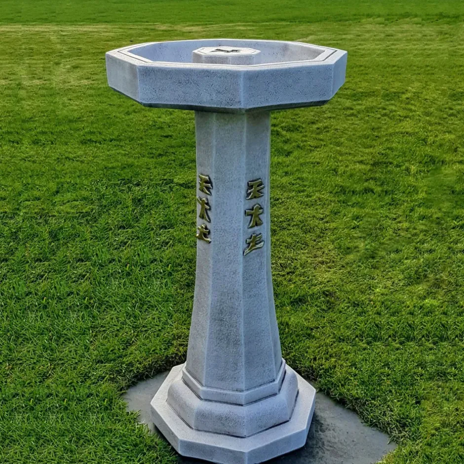 Statues & Sculptures Bird Baths^Classic Japanese Design Stone Garden Bird Bath