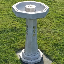 Statues & Sculptures Bird Baths^Classic Japanese Design Stone Garden Bird Bath