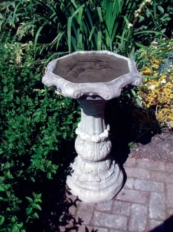Statues & Sculptures Bird Baths^Classic Ornate Stone Garden Birdbath
