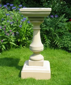 Statues & Sculptures Plinths & Pedestals|Garden Sundials^Classic Square 73cm Stone Sundial Pedestal