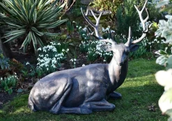 Statues & Sculptures Stags & Deers^Classic Stag 84cm Bronze Metal Garden Statue
