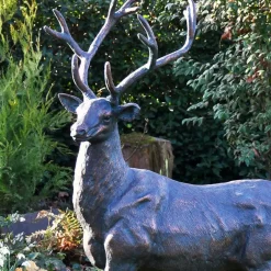 Statues & Sculptures Stags & Deers^Classic Stag 143cm Bronze Metal Garden Statue
