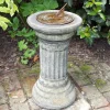 Statues & Sculptures Garden Sundials^Classical Aged Brass Stone Garden Sundial
