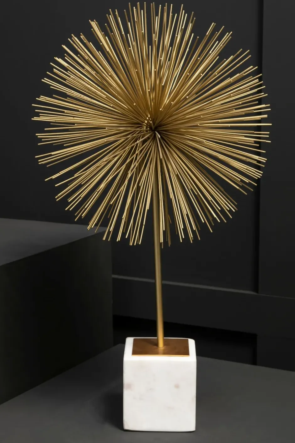 Statues & Sculptures Table Top|Abstract^Cosmic Bliss 64cm Gold Metal Indoor Sculpture