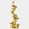 Statues & Sculptures Giant|Floor Standing^Cosmic Bubbles 226cm Gold Metal Garden Sculpture