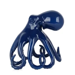 Statues & Sculptures Table Top|Animals^Cosmic Octopus 31cm Blue Resin Indoor Sculpture