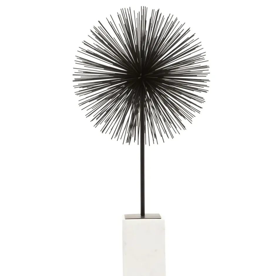 Statues & Sculptures Table Top|Abstract^Cosmic Pulse 64cm Black Metal Indoor Sculpture