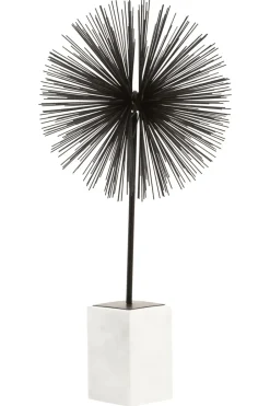 Statues & Sculptures Table Top|Abstract^Cosmic Pulse 64cm Black Metal Indoor Sculpture