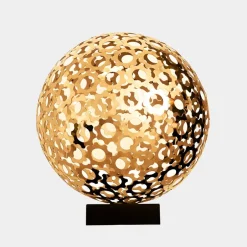 Statues & Sculptures Table Top|Abstract^Cosmic Sphere 48cm Gold Metal Indoor Sculpture