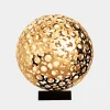Statues & Sculptures Table Top|Abstract^Cosmic Sphere 44cm Gold Metal Indoor Sculpture