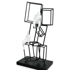 Statues & Sculptures Table Top|Contemporary^Creative Thinker 47cm Metal Indoor Sculpture