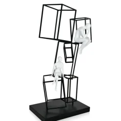 Statues & Sculptures Table Top|Contemporary^Creative Thinker 47cm Metal Indoor Sculpture