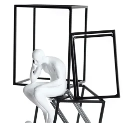 Statues & Sculptures Table Top|Contemporary^Creative Thinker 47cm Metal Indoor Sculpture