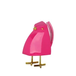 Statues & Sculptures Table Top|Animals^Cubic Bird 14cm Magenta Resin Indoor Sculpture
