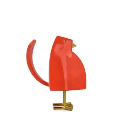 Statues & Sculptures Table Top|Animals^Cubic Bird 14cm Orange Resin Indoor Sculpture