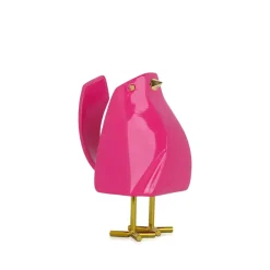 Statues & Sculptures Table Top|Animals^Cubic Bird 14cm Pink Resin Indoor Sculpture