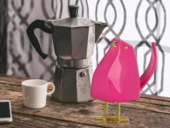 Statues & Sculptures Table Top|Animals^Cubic Bird 14cm Pink Resin Indoor Sculpture