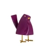 Statues & Sculptures Table Top|Animals^Cubic Bird 14cm Violet Resin Indoor Sculpture