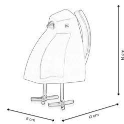 Statues & Sculptures Table Top|Animals^Cubic Bird 14cm Violet Resin Indoor Sculpture