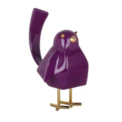 Statues & Sculptures Table Top|Animals^Cubic Bird 30cm Violet Resin Indoor Sculpture