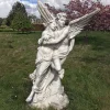 Statues & Sculptures Angel|Roman^Cupid & Psyche 197cm Marble Garden Statue