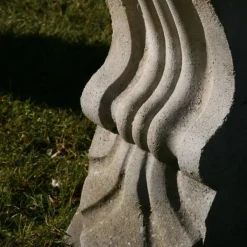 Statues & Sculptures Stone Benches^Curved Ivy Double Stone Garden Bench