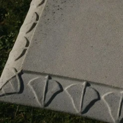 Statues & Sculptures Stone Benches^Curved Ivy Stone Garden Bench