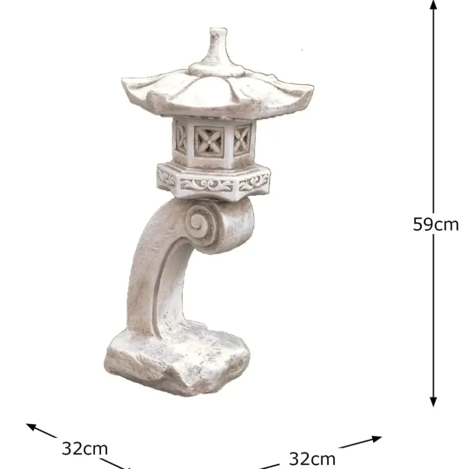 Statues & Sculptures Pagodas^Curved Japanese Pagoda Antique Stone Garden Ornament