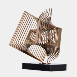 Statues & Sculptures Table Top|Abstract^Cyber Book 46cm Copper Metal Indoor Sculpture
