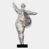 Statues & Sculptures Figurative|Table Top^Dancing Soul 95cm Silver Metal Indoor Sculpture