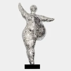 Statues & Sculptures Figurative|Table Top^Dancing Soul 95cm Silver Metal Indoor Sculpture