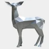 Statues & Sculptures Wildlife|Stags & Deers^Deer 160cm Geometric Metal Garden Sculpture